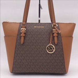 Michael Kors Charlotte LG Tote Shoulder Bag